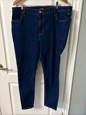 Old Navy Women's Dark Indigo Stretch Skinny Jeans